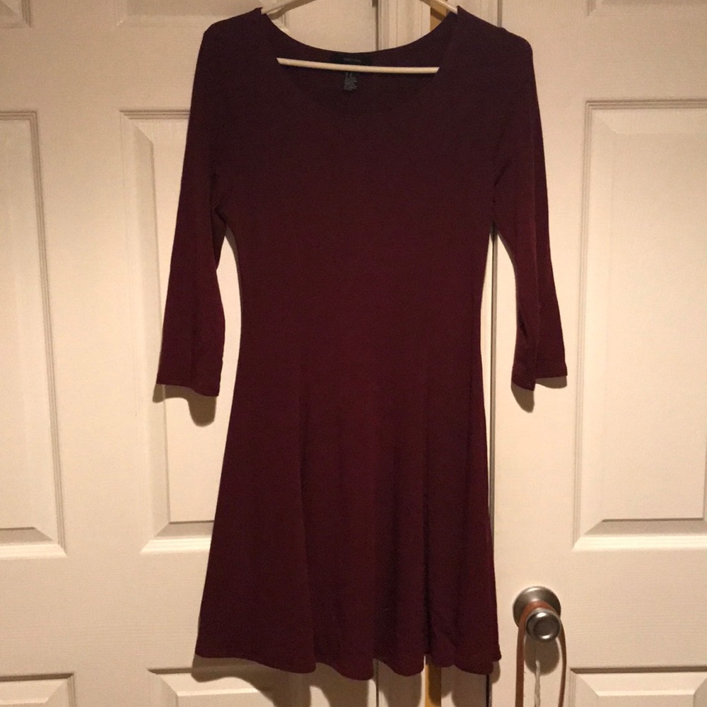 Burgundy dress
